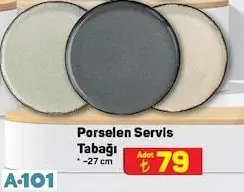 KÜTAHYA PORSELEN SERVİS TABAĞI 27 CM